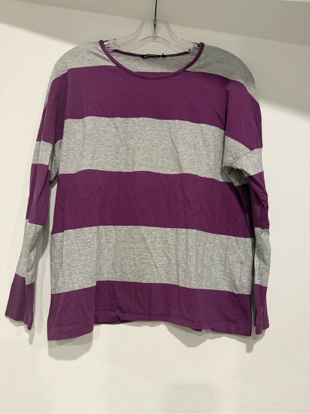 Marimekko Striped Cotton Long Sleeve Shirt Size S